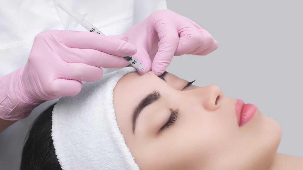 تزریق بوتاکس در پیشانی