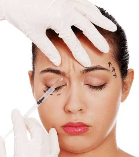 تزریق ژل و بوتاکس به پیشانی