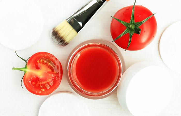 ماسک گوجه فرنگی برای جوانسازی صورت